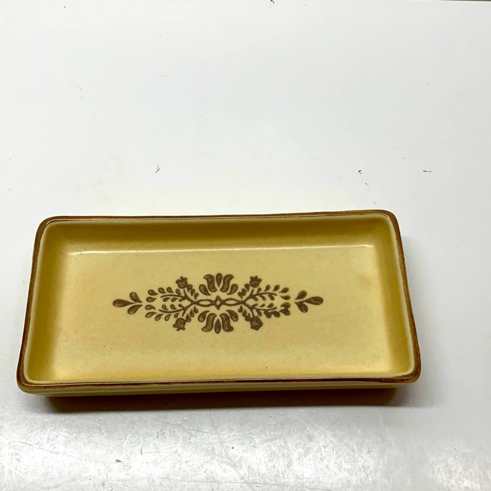 Pfaltzgraff Village vintage butter tray dish